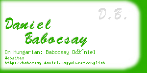 daniel babocsay business card